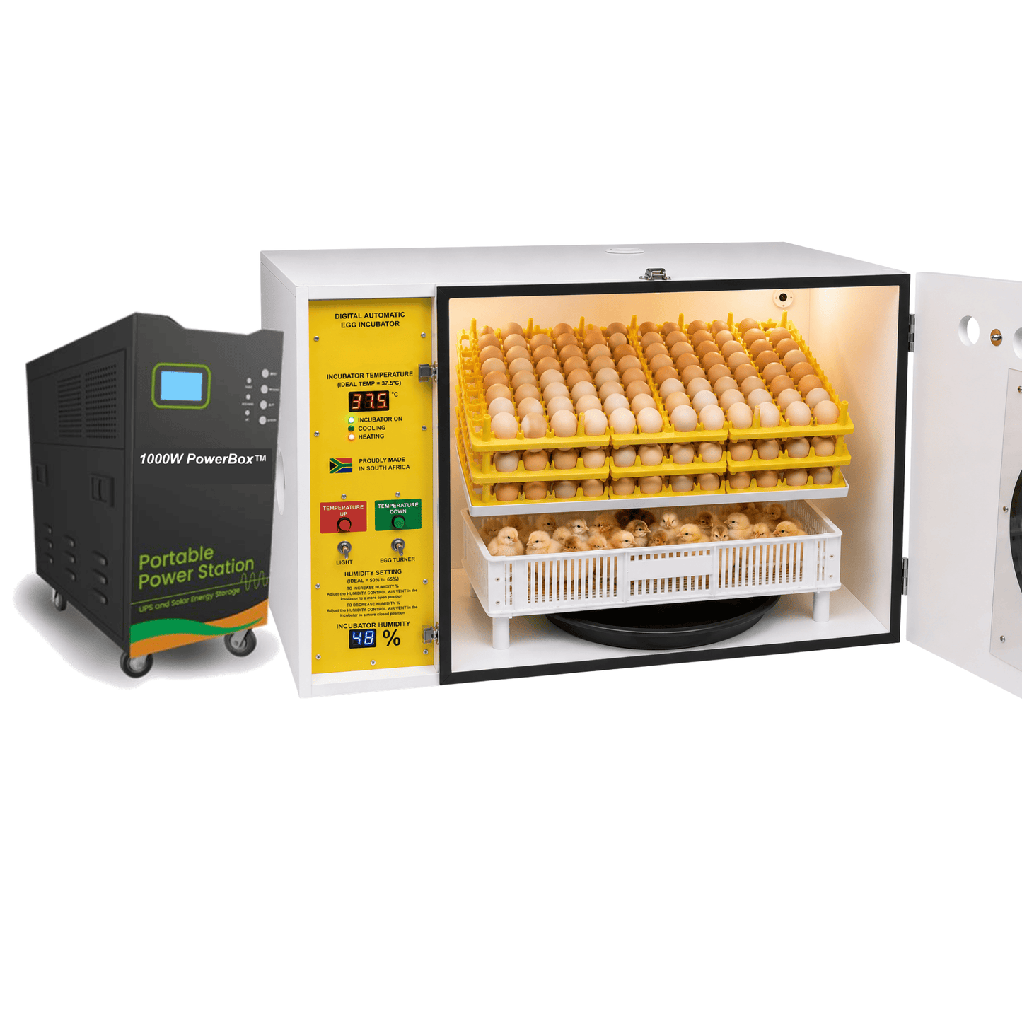 180 Egg Electricity noma Ibhethri Powered Digital Egg Incubator - SH180DP 