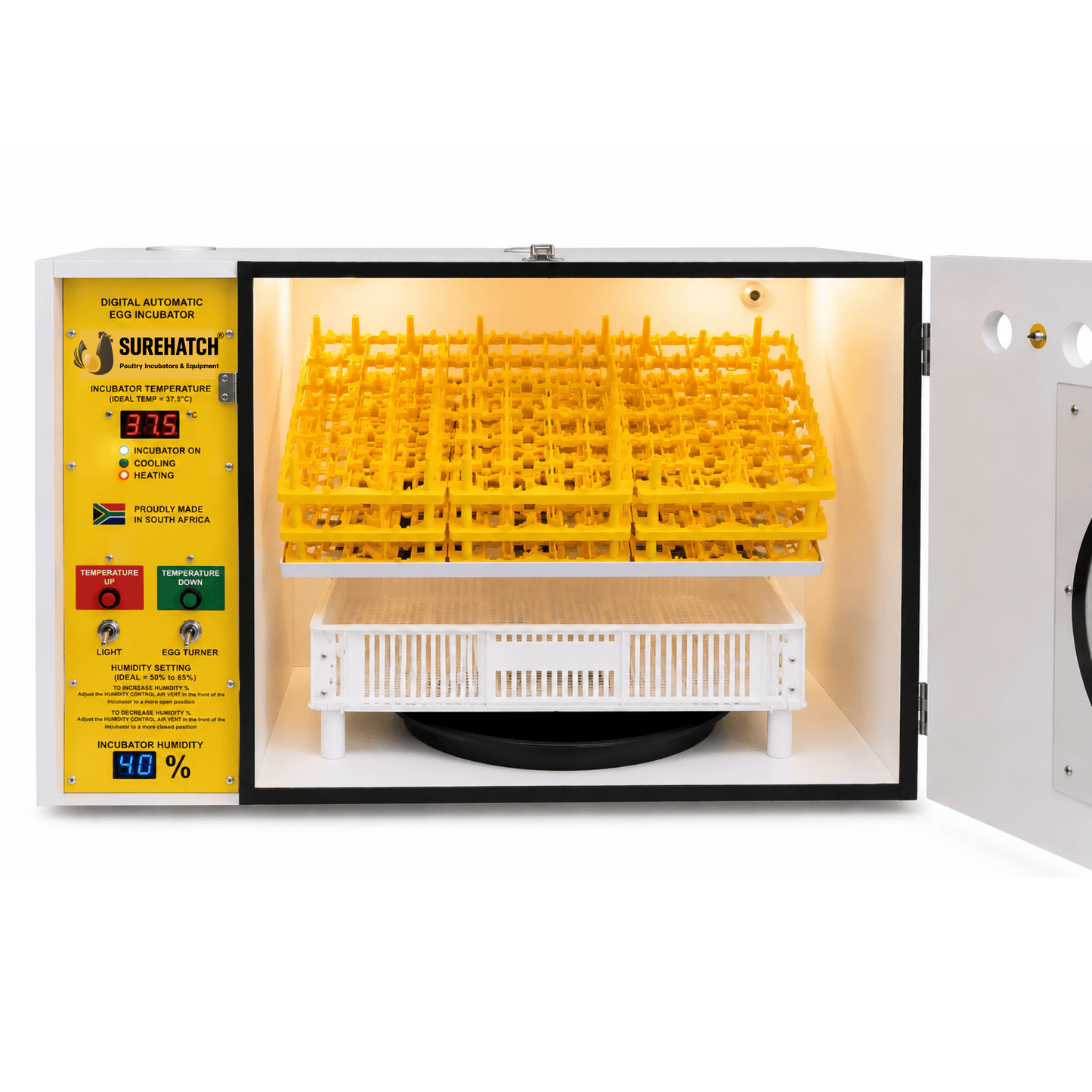 370 I-Egg Incubator ne-Hatcher - Imodeli Yedijithali Ezenzakalelayo Ezenzakalelayo SH370